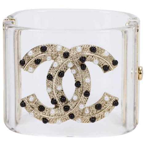 chanel acrylic cuff|chanel cuffs for sale.